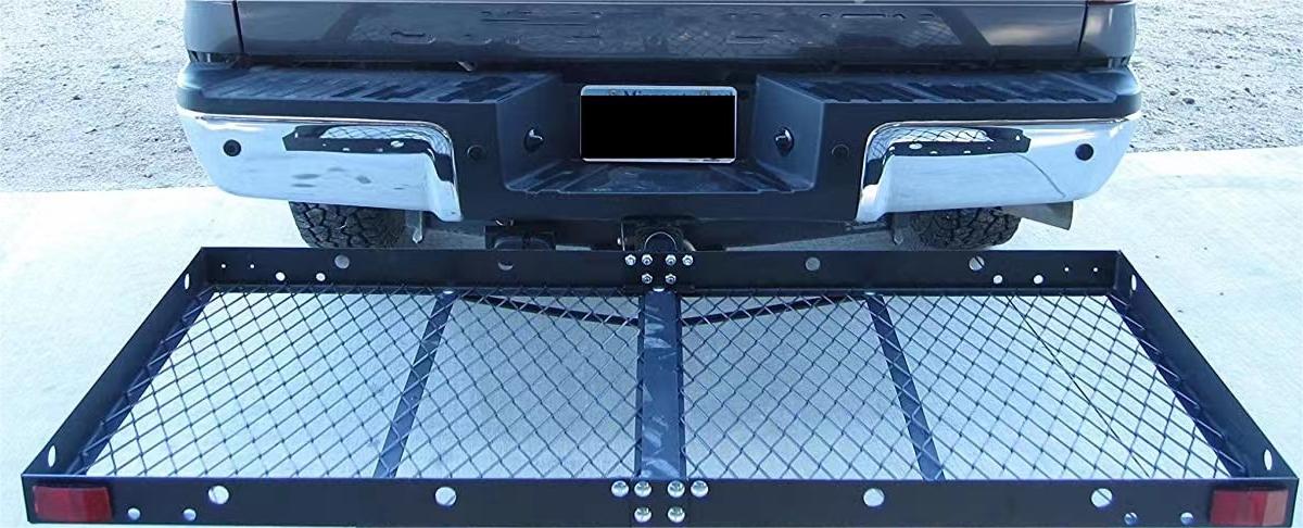 Porte-bagages pliable à montage sur attelage