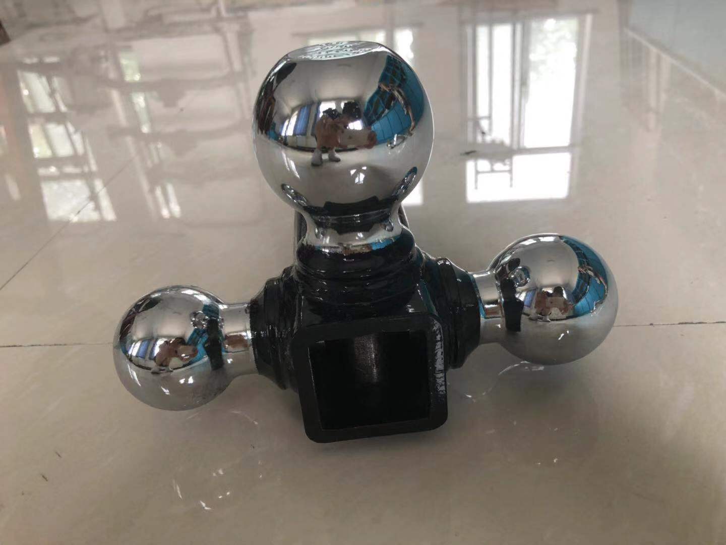 Tubular Triple Chrome Ball Mount  short