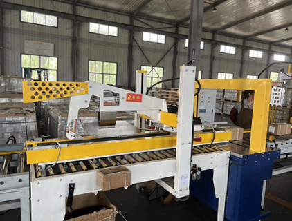 Embalaje de productos, línea de producción automática de palets de pila